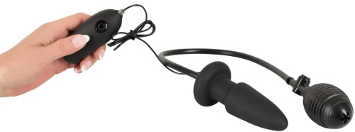 Расширяющаяся анальная пробкас вибрацией Inflatable Vibrating фото 4