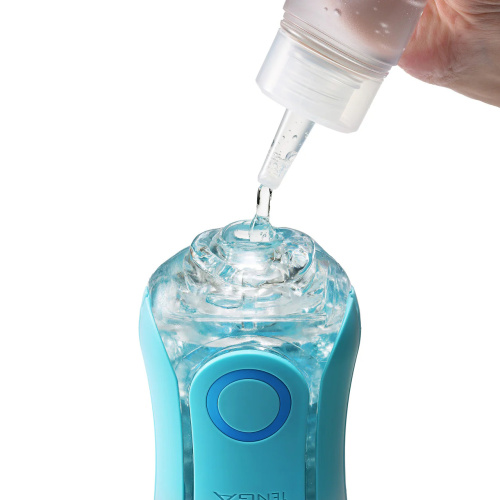 Футуристичный мастурбатор Tenga Flip ORB Ocean голубой фото 6