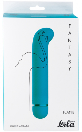 Перезаряжаемый вибратор для точки G Fantasy Flamie Blue фото 4