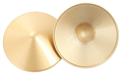 Золотые металлические круглые пэстисы фото 3