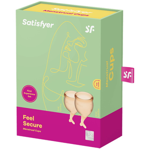 Набор менструальных чаш Satisfyer Feel Secure, оранжевый фото 2