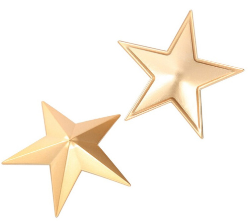 Золотые металлические пэстисы звездочки фото 2