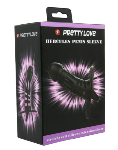 Силиконовая насадка с петлёй на мошонку Hercules Penis фото 8