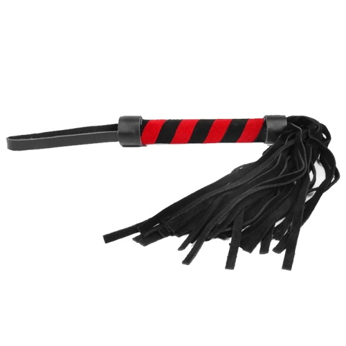 Черно-красная плеть из замши 39 см фото 2