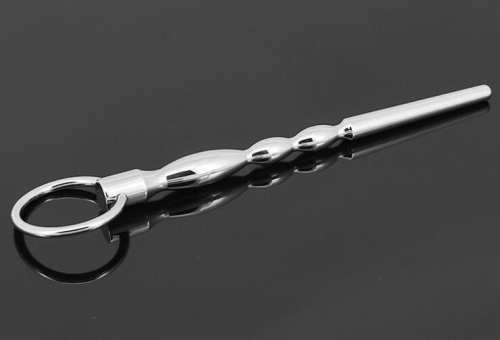 Серебристый уретральный буж 10,3 см фото 2