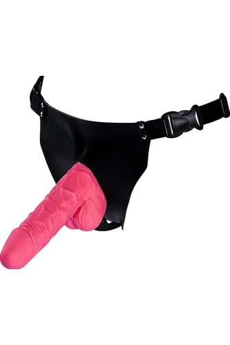 Страпон с вибрацией Power Girl Pink фото 2