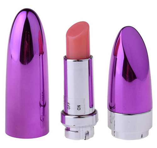 Вибростимулятор помада Vibrating Lipstick пурпурный фото 4