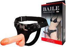 Страпон женский на мягких трусиках телесный 21 см