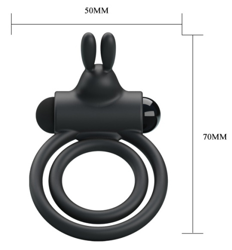 Эрекционное виброкольцо с петлей на мошонку Osmond фото 5