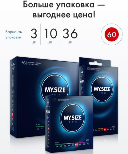 Презервативы My.Size Pro №36 размер 60 фото 6