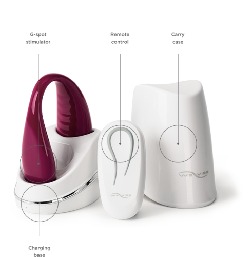 We-Vibe III Электровибромассажер коралловый с дистанционным пультом фото 4