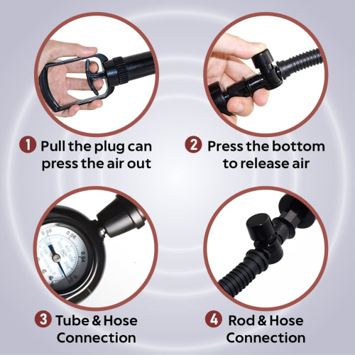 Вакуумная помпа с манометром Men Powerup фото 8