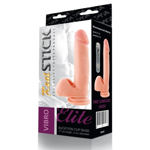 Реалистичный фаллос на присоске Real Stick 17 см фото 2