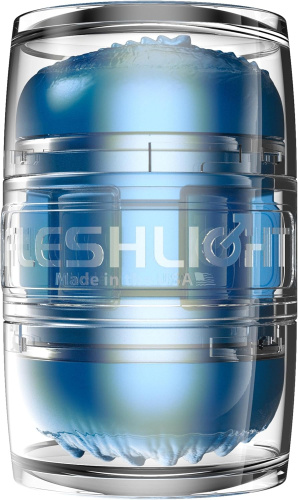 Двусторонний мастурбатор Fleshlight Quickshot Alien синий фото 8