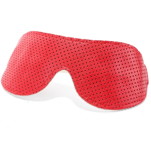 Маска на глаза из натуральной белой кожи для ролевых игр фото 2