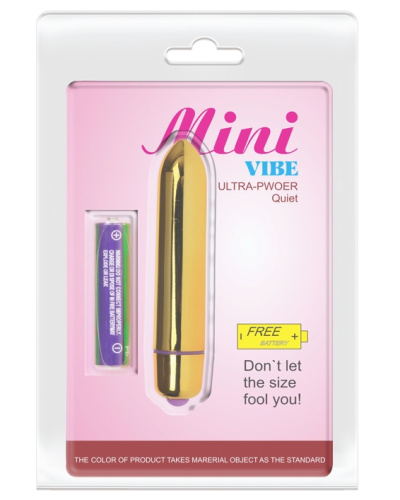 Золотая вибропулька с 10 режимами вибрации фото 8