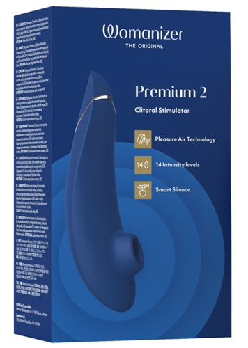 Бесконтактный стимулятор клитора Womanizer Premium 2 Blueberry фото 10