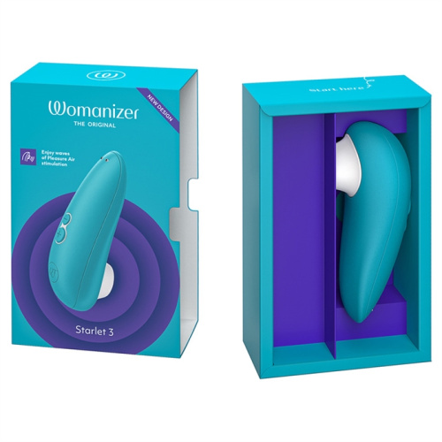 Компактный бесконтактный стимулятор клитора Womanizer Starlet 3 Turquoise фото 10