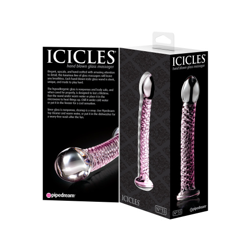 Анальный стимулятор Icicles № 53 из стекла фото 4