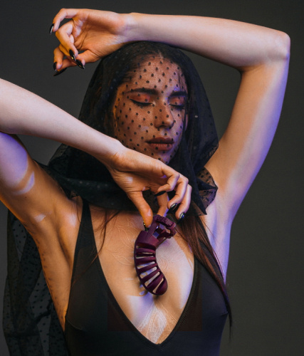 Силиконовый пояс верности Party Hard бордовый фото 7