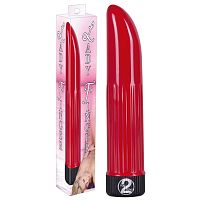 Красный вибратор Lady Finger