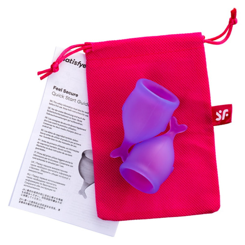 Набор менструальных чаш Satisfyer Feel Secure, лиловый фото 3