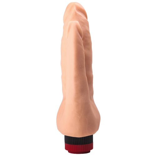 Реалистичный анально-вагинальный вибратор из ПВХ фото 5