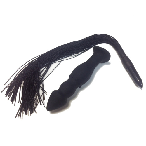 Силиконовый стимулятор с плеткой-хвостиком фото 4