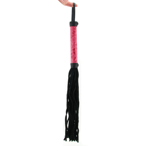 Дизайнерский флоггер с розовой ручкой Luxury Fetish фото 2