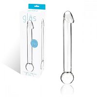 Стеклянный фаллоимитатор с реалистичной головкой