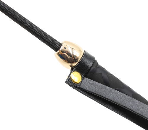 Черный перьевой тиклер с декорированной ручкой 65 см фото 3