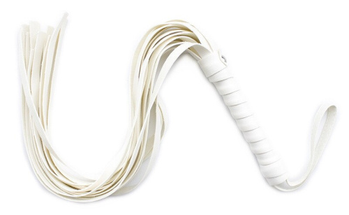 Компактная белая плеть 45 см фото 2
