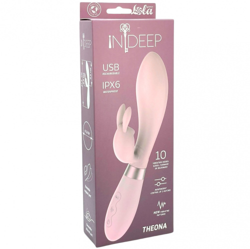 Перезаряжаемый вибратор Ideep Pro Theona розовый фото 5