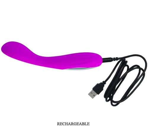 Мощный гибкий вибратор для зоны G Pretty Love Nigel пурпурный фото 8