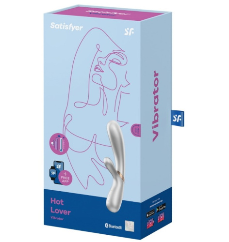 Смарт-вибратор с функцией нагрева Satisfyer Hot Lover серебристый фото 8
