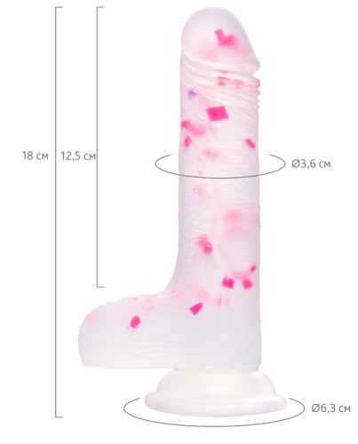 Прозрачный фаллоимитатор Crowley 18 см фото 8