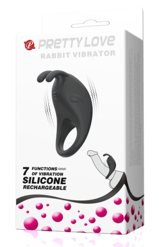 Перезаряжаемое эрекционное кольцо с вибрацией Rabbit фото 10