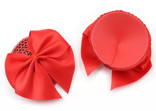 Красные пэстисы с красными бантиками фото 3