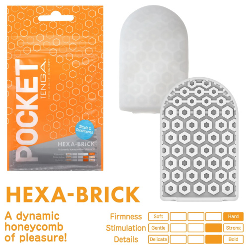 Карманный мастурбатор Tenga Pocket Hexa-Brick фото 2