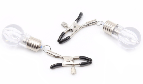 Светящиеся зажимы для сосков с лампочками фото 4