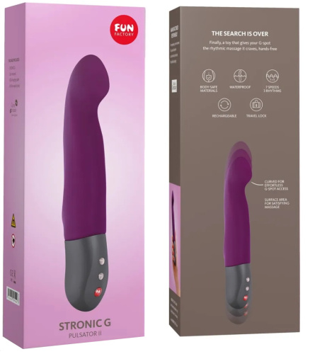 Пульсатор для точки G Fun Factory Stronic G фиолетовый фото 10