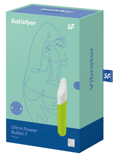 Мини вибратор Satisfyer Ultra Power Bullet 7 зеленый фото 6