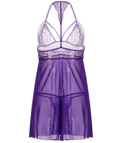 Изящный фиолетовый бэби-долл со стрингами Candy Girl Nevaeh S/M фото 9