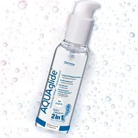 JoyDivision Вагинальная смазка + массаж с дозатором AQUAglide 125мл 2в1