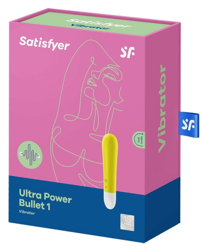 Мини вибратор Satisfyer Ultra Power Bullet 1 желтый фото 9