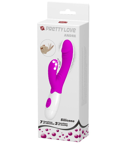 Вибратор с волновым клиторальным стимулятором Pretty Love Andre фото 10