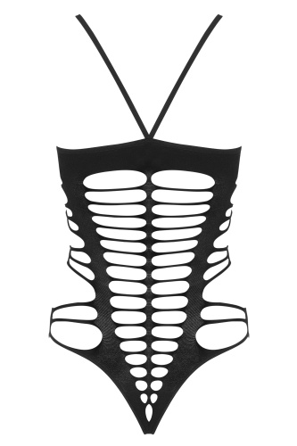 Черное боди-сетка с соблазнительными вырезами S/L фото 4