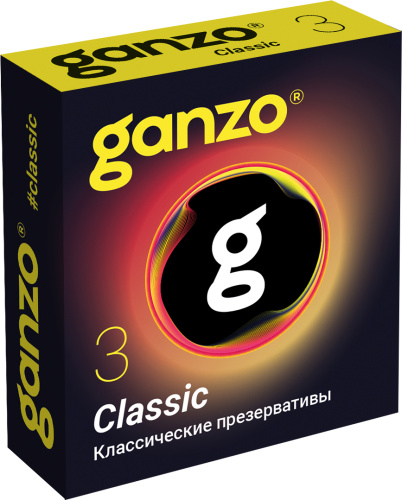 Презервативы Ganzo №3 Classic классические с обильной смазкой