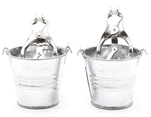 Серебряные клипсы на соски с ведерками фото 4