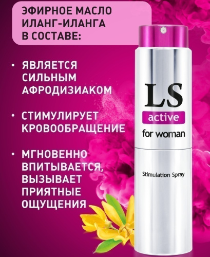 Спрей-стимулятор LoveSpray Active для женщин 18 мл фото 6